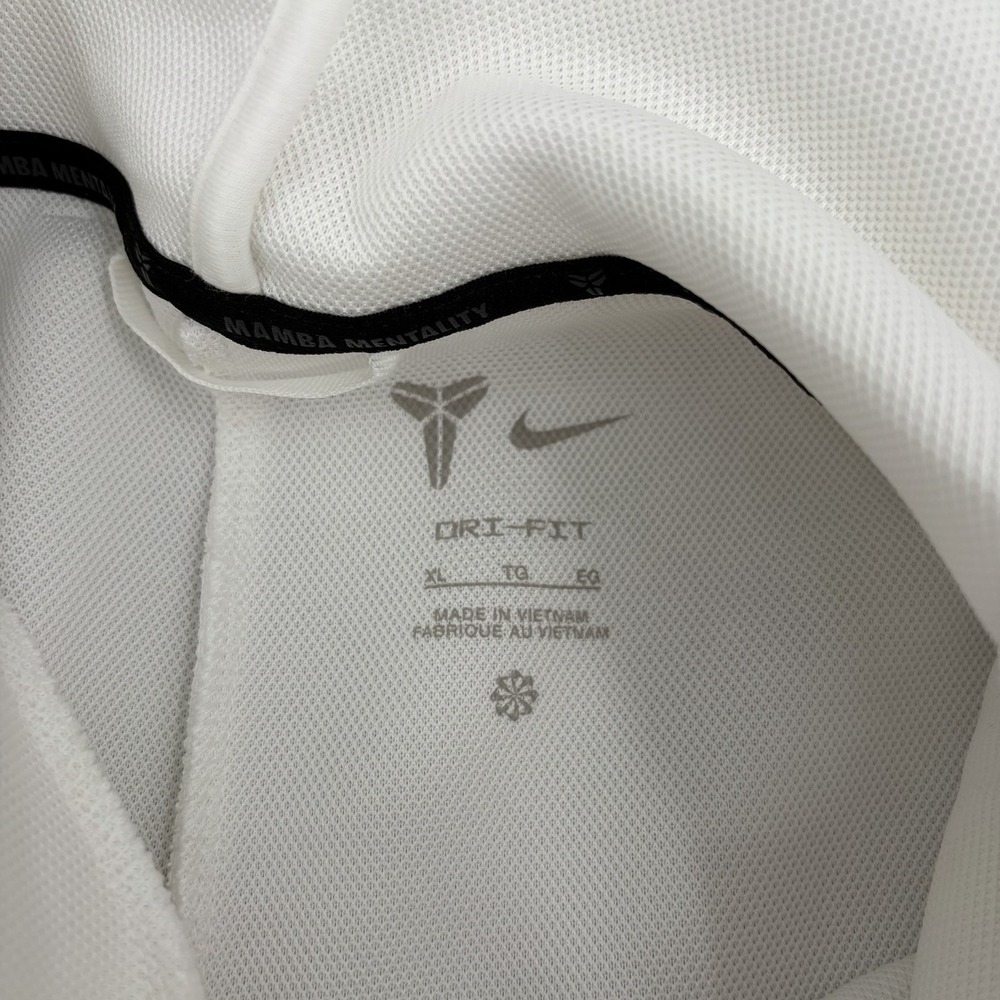 Nike Kobe Bryant Dri-Fit Fleece Pullover Hoodie White IQ0949-100 Men's Size XL - Picture 7 of 11